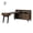 With Hutch - Natural Walnut, variant on South Shore Flam Multi-Function Secretary Desk Natural Walnut