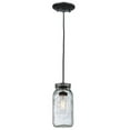 thumbnail image 5 of Meyda Tiffany 120901 4.75" W Mason Jar 2 Qt Mini Pendant - Clear, 5 of 5