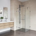 thumbnail image 5 of VIGO Monteray 30 in. L x 30 in. W x 73 in. H Frameless Hinged Square Shower Enclosure in Chrome with 3/8 in. Clear Glass, 5 of 12