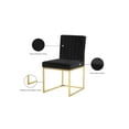 thumbnail image 2 of Meridian Furniture Contemporary Giselle Velvet Dining Chair in Black (Set of 2), 2 of 5