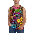 thumbnail image 1 of Fotbe Butterfly Garden Men's Camiseta sin Mangas Estampada para Hombres, Playera Casual para Gimnasio, Entrenamiento, Playa-X-Large, 1 of 7