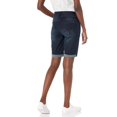 thumbnail image 2 of WallFlower Pantalones cortos de mezclilla con curvas deliciosas para mujer, talle medio, brillantes y con cinturón, Insta Stretch Juniors (estándar y Plus) BlackBerry Bermuda 0, 2 of 2