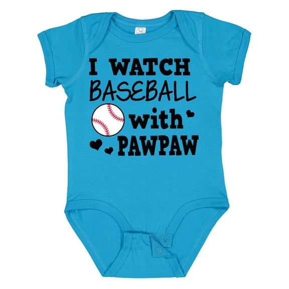 Inktastic I Watch Baseball with My Pawpaw Boys Baby Bodysuit