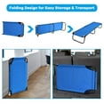 thumbnail image 2 of Camping Cot 330 LBS, Folding Cot Bed for Adults - Portable Travel Hiking Cot for Indoor & Outdoor Use (Blue), 2 of 9