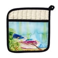 thumbnail image 1 of Betsy Drake PT809 Watercolor Rowboats Pot Holder, 1 of 1