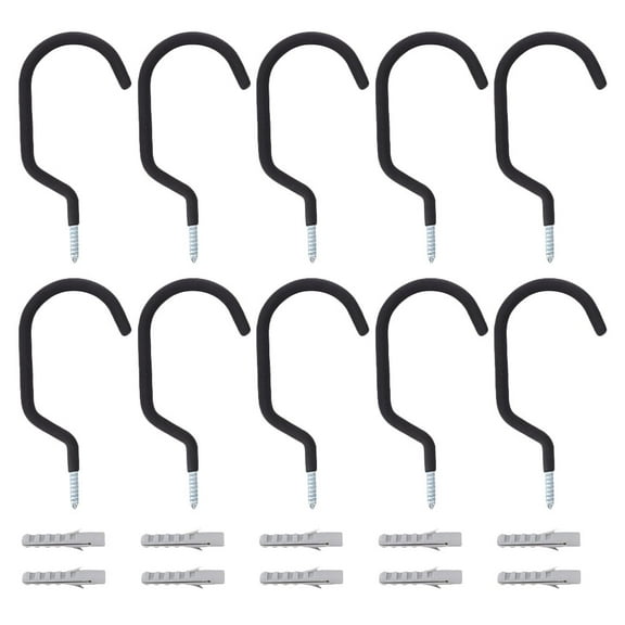 SEWCHICS 10Pcs Wall Mounted Bicycle Hook Heavy Duty Bike Hooks for Home
