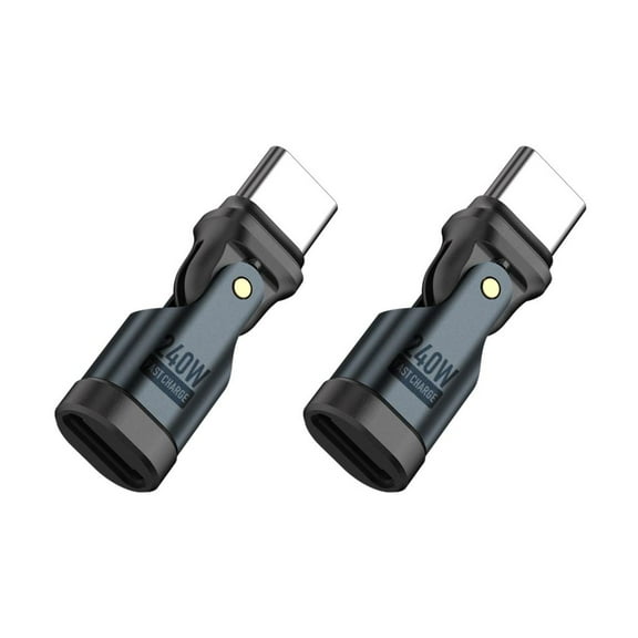 Yammee Flexible Swivels PD240W USB C Adapter Connectors Quick Charging 5A Output