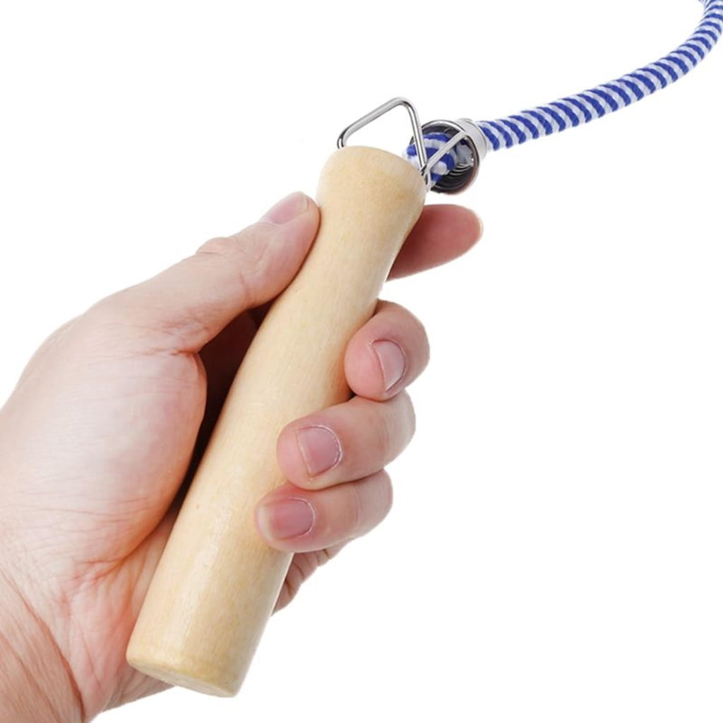 Oasiva 1pc Skipping Rope with Wooden Handle, Multiplayer Team Jumping Rope for Outdoor