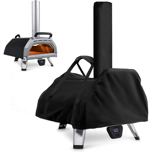 Pizza Oven Cover for Ooni karu 16, Waterproof and Weatherproof, Oxford Fabric Carrying Bag, Pizza Oven, Pizza Ovens, Accessories Black (83 x 52 x 34 cm)
