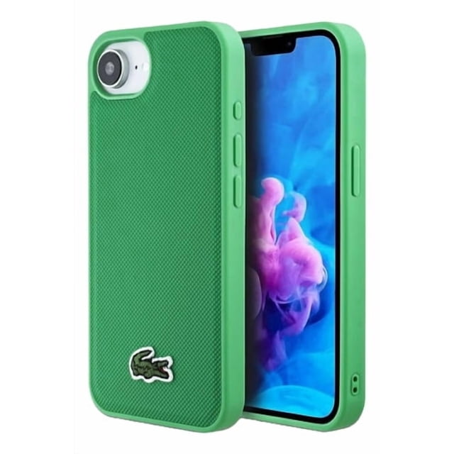Funda Para iPhone 16e Lacoste Magsafe Iconic Tpu Ultra Slim Verde Iconic