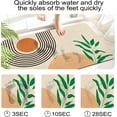 thumbnail image 3 of Mid Century Abstract Boho Bath Mat Minimalistic Arch Sage Rug Rubber Non Slip Quick Dry Super Absorbent Thin Bathroom Rugs Fit Under Door Shower Bathtub Shower Room Sink ( 17" L x 27" W Rectangle), 3 of 6