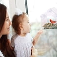 thumbnail image 4 of Window Bird Feeder Window Bird House Crystal Clear Acrylic with Removable Tray Drain Holes, 4 of 4