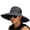 Black, variant on UPF Extra Wide Brim Boonie Hat, Breathable Mesh Side Windproof Chin Strap Foldable Outdoor Sun Hat for Fishing Hiking