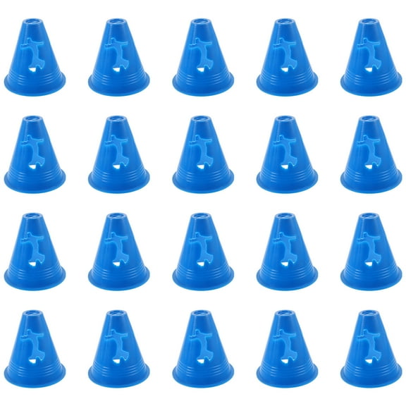 SOPOTUTU 20 Set Soccer Training Cones for Youth Athletes Sports Practice PE Fan Gear Equipment