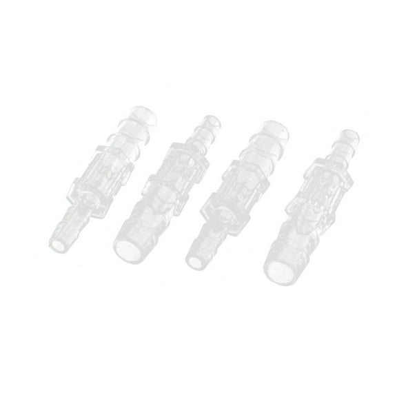 Unique Bargains 4pcs 5.5mm to 8.5mm Dia Aquarium Fish Tank Airline Tube Hose Connector Adapter