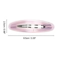 thumbnail image 4 of Unique Bargains 1 Pc Hair Snap Clip Acetate Hair Clips Pink, 4 of 5
