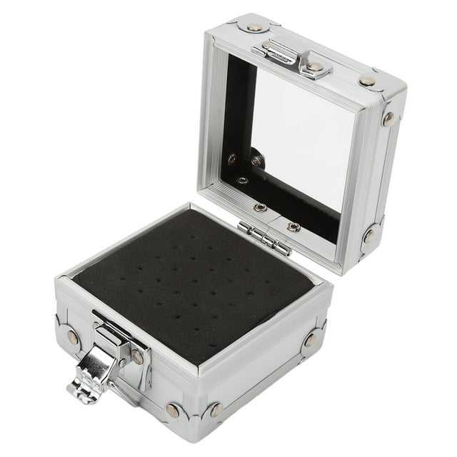 CAJA DE ALMACENAMENTO DE TROZOS DE TALADRO DE UNadas, Sólido Organizador de Taladro de Clavos de Taladro de Umas Diseño de Almeja Transparente Resistente a la Caída para