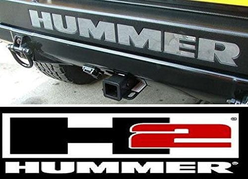 Bumper Plastic Letters Inserts fits HMR H2 Models Chrome BDTrims