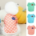 thumbnail image 2 of Comfortable Polka Dot Pet Shirt - Warm Hoodies O-Neck Short Sweatshirt for Stylish Home Wear, 2 of 8