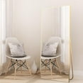 thumbnail image 6 of CONGUILIAO Full Length Mirror, 65" x 24" Rectangle Standing Floor Full Body Dressing Mirror with Aluminum Alloy Frame Large Wall-Mounted for Bedroom, Living Room, Dressing Room, Go, 6 of 6