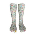 thumbnail image 5 of Rateoe Chemical Flasks And Test Tubes print Women's Men's Novelty 20in Crew Socks Cotton Socks Knee High Socks for Walking,Running,Nurses,Pregnancy-One Size, 5 of 8
