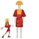 thumbnail image 2 of Disfraz de Cosplay del Emperador Kuzco de Anime, mono rojo del Rey, sombrero amarillo, cinturón, trajes con uniforme elegante de Halloween para hombres, 2 of 5