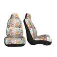 thumbnail image 3 of Pofeuu Travel Stamp Print Automotive Car Seat Covers Flat Cloth Full Set Seat Covers,Car Seat Covers front seats for Cars Trucks and SUVs-1, 3 of 9