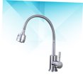 thumbnail image 3 of HEANUJJ Bathroom Basin Tap Stainless Steel Rotatable for Property Managers Kitchen Use 1Set, 3 of 8