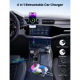 thumbnail image 3 of Cargador de coche BYUVEVSR Starlight retráctil 4 en 1 con 2 puertos USB, 3 of 7