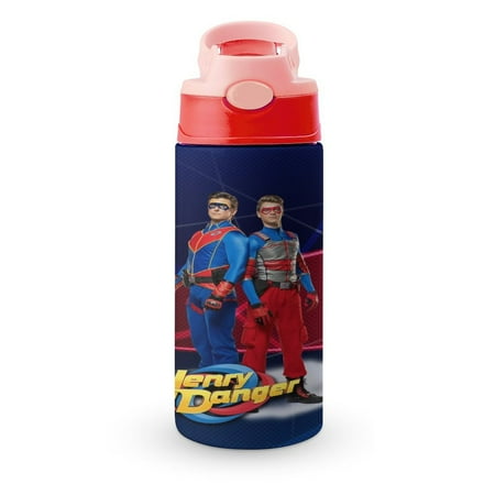 

Henry Danger Small Water Bottle for Kid 12oz Insulated Bottles with Straw Lid Stainless Steel Tumbler Vacuum Cup Thermal Bottles