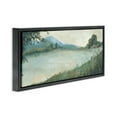 thumbnail image 4 of Stupell Industries Grasses by Scenic Lake Landscape & Nature Painting Black Floater Framed Canvas Art Print Wall Art, 31 x 14, 4 of 10