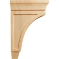 thumbnail image 3 of Ekena Millwork 4 1/2"W x 9"D x 14"H Large Lucan Wood Corbel, Red Oak, 3 of 4