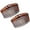 Tortoise Shell, variant on Parcelona French 13 Teeth Crown Small Celluloid Side Hair Combs for Women(2 Pcs)