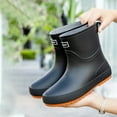 thumbnail image 6 of 2025 Mid Tube Rain Winter Casual Boots for Men Shoes for Women's Border River Berry Boots Rain Boots Wear Rubber Boots Men Car Washing Fishing, 6 of 7