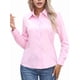 thumbnail image 3 of Camisas de Botones Súper Suaves y Antiarrugas para Mujer, de Larga, Lisas, A Rayas, para Vestir Formalmente en el Trabajo. Rosa M, 3 of 9