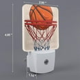 thumbnail image 2 of Balery Basketball Shot Pattern LED Night Light with Automatic Sensor Plug in Night Light with Dusk-to-Dawn Light Sensor LED Nightlight 0.5W-US, 2 of 7