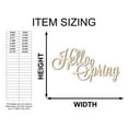 thumbnail image 2 of Unfinished Wood Hello Spring Shape - Word Craft - up to 46" 18" / 3/4", 2 of 5