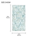 thumbnail image 3 of Single-Sided Print Hand Towel Breathable & Soft Towels Wash Cloth for Workout Running Pastel Mint Green Leaves 30x15 Inch, 3 of 5