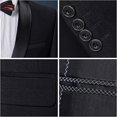 thumbnail image 4 of Mens 3 Piece Suit Shawl Lapel One Button Tuxedo Premium Dinner Jacket Vest Pants Set, 4 of 4