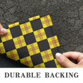 thumbnail image 6 of Yellow and Black Checkerboard Checkered Pattern Door Rugs,Washable Non Slip Door Mats Indoor,Decorative Door Mats,Entry Mat Indoor for Entrance,Bedroom,Kitchen,Bathroom,17"x30", 6 of 6