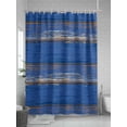 thumbnail image 5 of Fsddascl Blue Wooden Grain Shower Curtain Set - Long 72" x 84" Washable Bathtub Curtain with 12 Hooks, Farmhouse Mottled Planks Country Waterproof Fabric Stall Shower Curtains for Bathroom/Bathtub, 5 of 6