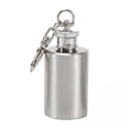 thumbnail image 1 of Botella de líquido,Mini frasco con llavero para líquidos,Mini frasco de acero inoxidable a prueba de fugas de 1 ,Frascos de bolsillo de metal para hombres,mujeres y damas de honor,Frascos, 1 of 8