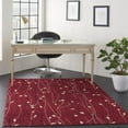 thumbnail image 2 of Nourison Grafix Transitional Botanical Red 3'9" x 5'9" Area Rug, (4' x 6'), 2 of 10