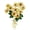 Gold, variant on Floral Daisies Bouquet Brooch with Rhinestones Detail Unisex Plant Pin for Casual Wear and Party Accessories