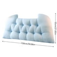 thumbnail image 2 of Velvet Headboard Wedge Pillow King Double Size Backrest Cushion for Bed with Removable Washable Cover Bedside Support Bolster Reading Pillow for Daybed Bunk Bed Dorm, 2 of 6