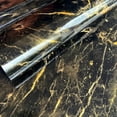 thumbnail image 6 of 1 Piece Black Marble Patterned Wall Background Wall Stickers Oil and Dirt Resistant Furniture Renovation Self-adhesive Wallpaper, 6 of 7
