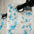 thumbnail image 3 of Ambesonne Grey and Blue Grommet Curtain, Daisies, 50" x 72", Pale Grey Black Blue, 3 of 6