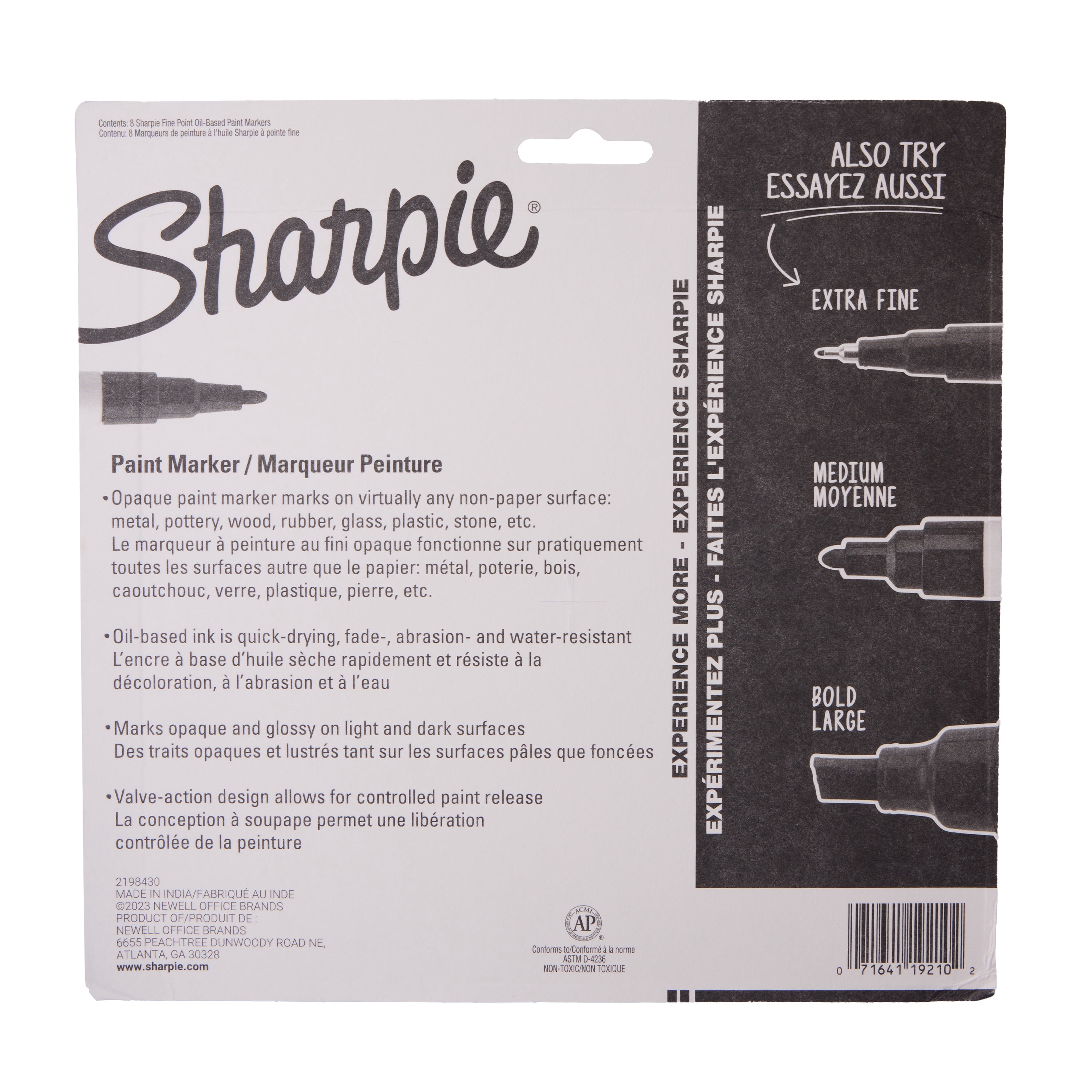 6 Packs: 8 ct. (48 total) Sharpie Fine Point Oil-Based Paint Marker Set