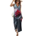 thumbnail image 1 of Rose Vestido Sin Mangas Vestidos Para Mujer, Vestido Suelto De Verano 2025, 1 of 5