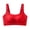 Red, variant on MVRLSH Sports Jelly Bras for Women Front Closure Wireless Multi Fastening Full Coverage Comfort Underwear Strapless Bra